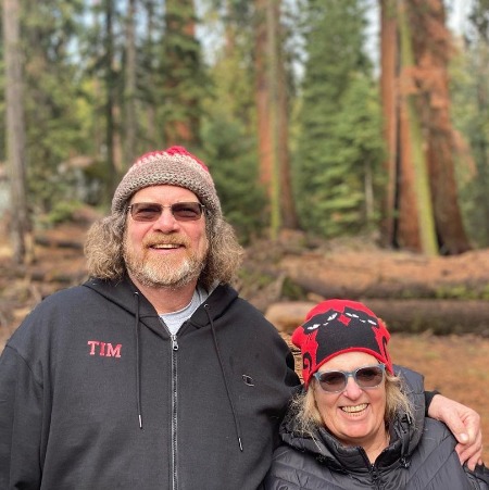 Jacob Wysocki enjoying time with his mother. 